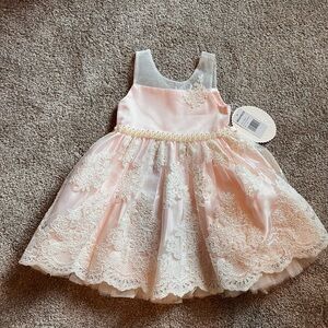American Princess Light Pink Lace Dress NWT
